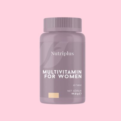 Multivitamin za žene 1 tableta sadrži: Vitamine A, B1, B2, B3, B5, B6, B7, B9, B12, C, D, E i K; minerale kalijum, kalcijum, hlor, magnezijum, cink, gvožđe, mangan, bakar, hrom, molibden, selen i ekstrakt nevena.