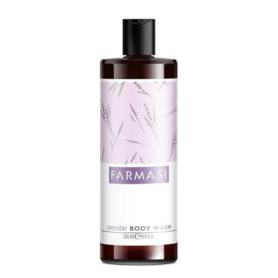 FARMASI gel za tuširanje sa uljem lavande  sadrži 100% ulja lavande nežno čisti kožu i povećava uživanje u tuširanju zahvaljujući svom prirodnom mirisu.